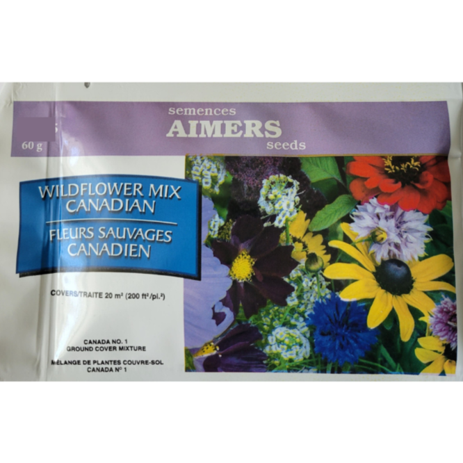 Aimers Seeds Mix Wildflowers Canadian 60g Pkg.