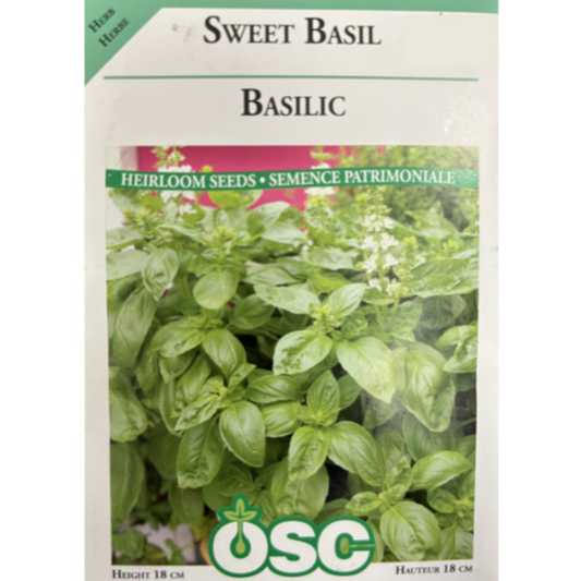 OSC Seeds Basil Sweet Pkg.