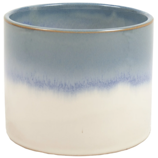 Pot Cover Blue Reactive Glaze 4.7"