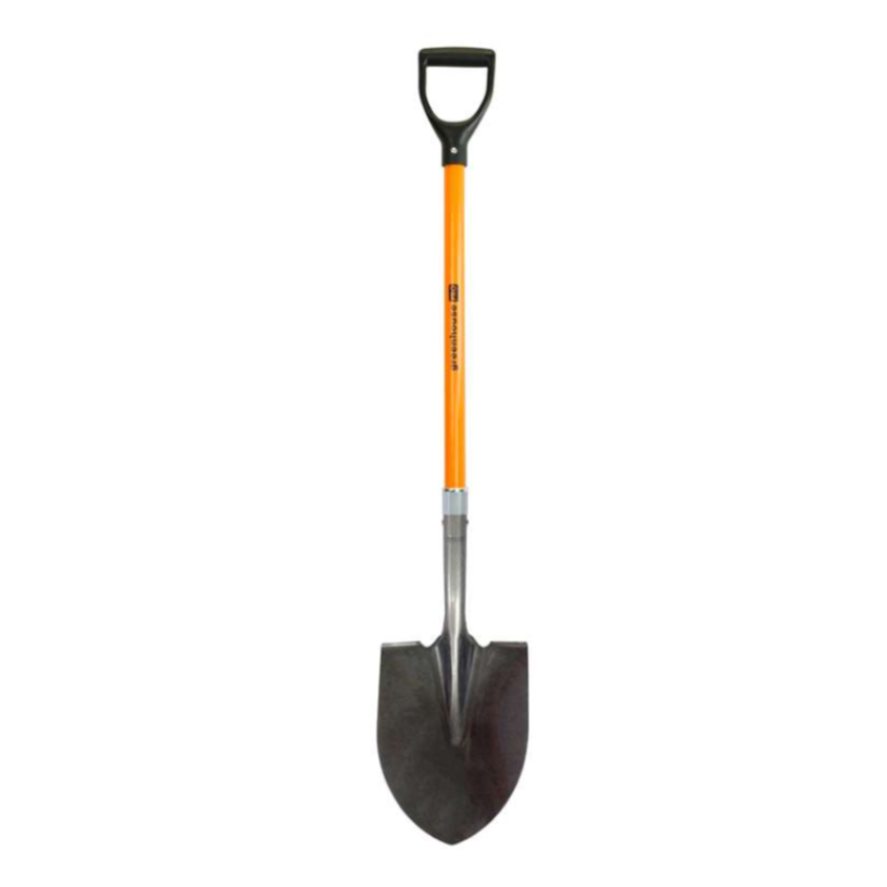 Shovel Round Fiberglass D-Handle 34"