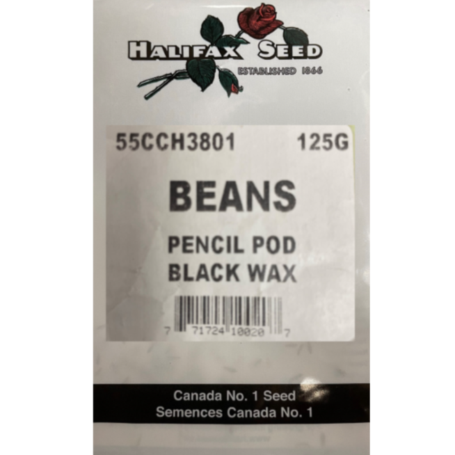 Halifax Seed Bulk Beans Pencil Pod Black Wax 125g