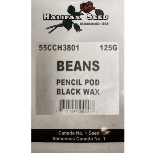 Halifax Seed Bulk Beans Pencil Pod Black Wax 125g