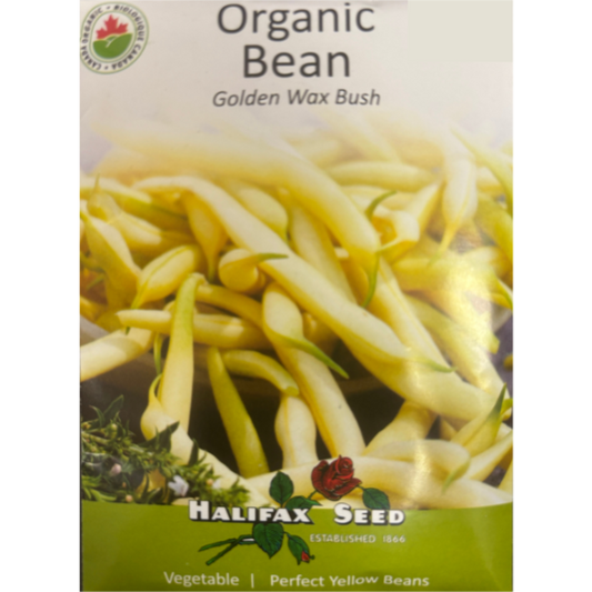 Halifax Seed Organic Bean Golden Wax Bush Pkg.