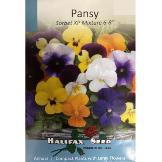 Halifax Seed Pansy Sorbet XP Mixture Pkg.