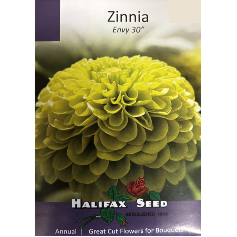 Halifax Seed Zinnia Envy Pkg.