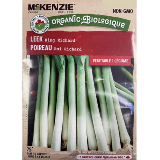 McKenzie Organic Seed Leek King Richard Pkg.