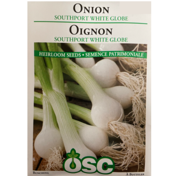 OSC Seeds Onion Southport White Globe Pkg.