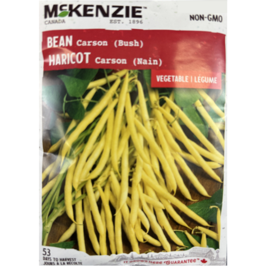 McKenzie Seeds Bean Carson Bush Pkg.