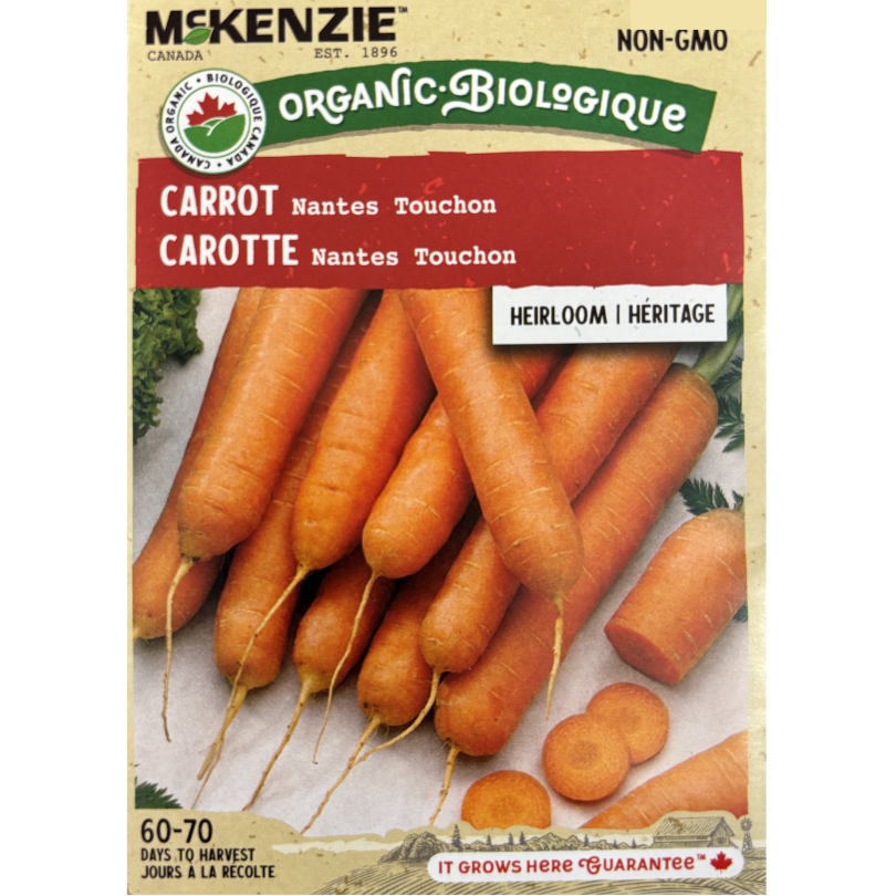 McKenzie Organic Seed Carrot Nantes Touchon Pkg.