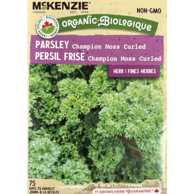 McKenzie Organic Herb Seed Parsley Champion Moss Curled Pkg