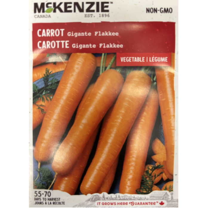 McKenzie Seed Carrot Gigante Flakkee Pkg.