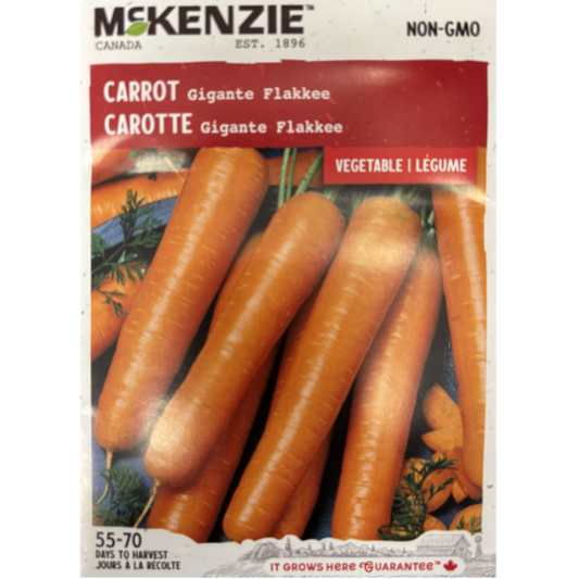 McKenzie Seed Carrot Gigante Flakkee Pkg.