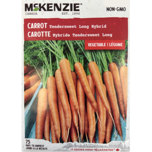 McKenzie Seed Carrot Tendersweet Long Hybrid Pkg.