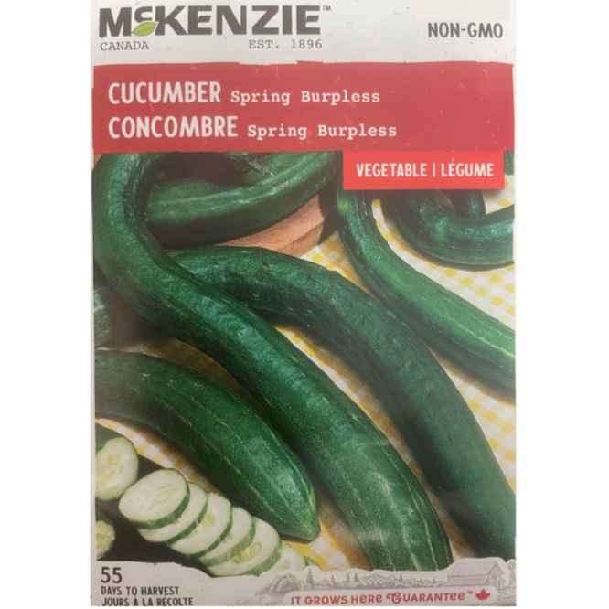 McKenzie Seed Cucumber Spring Burpless Pkg.