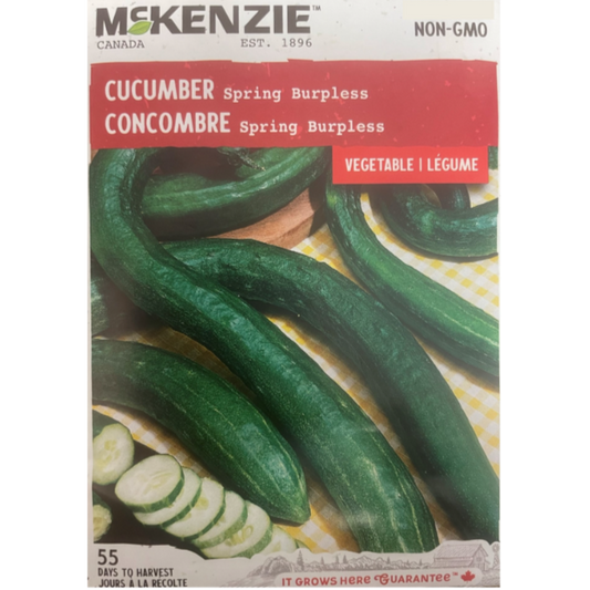 McKenzie Seed Cucumber Spring Burpless Pkg.