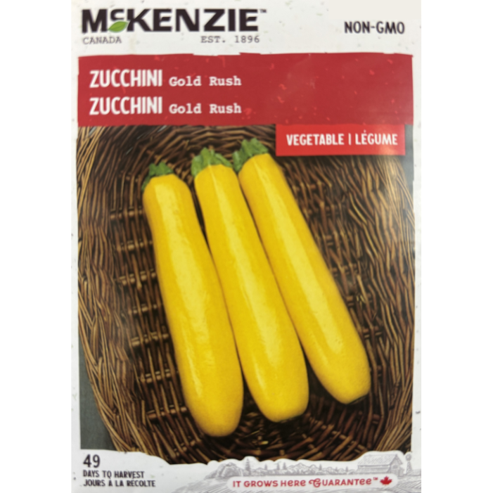 McKenzie Seed Zucchini Gold Rush Pkg.