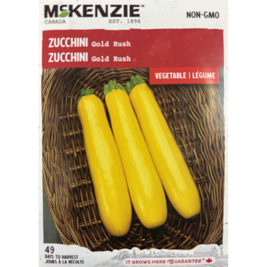 McKenzie Seed Zucchini Gold Rush Pkg.