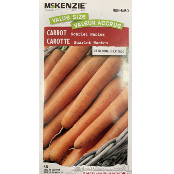 McKenzie Seed Carrot Scarlet Nantes