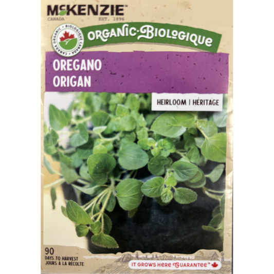 McKenzie Organic Herb Seeds Oregano Pkg