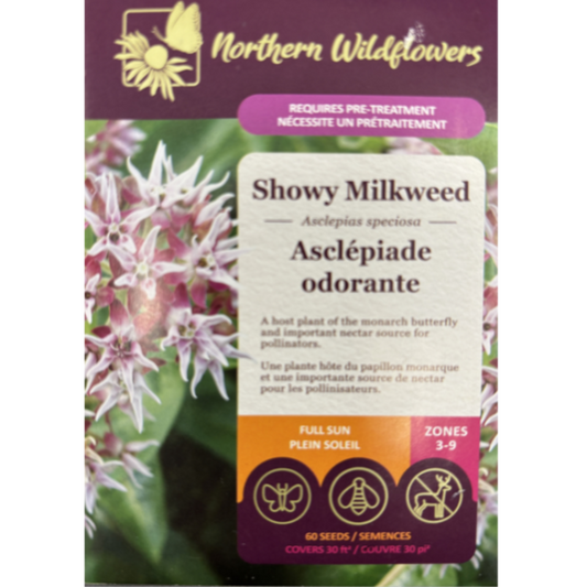 Northern Wildflowers Milkweed Showy Pkg.