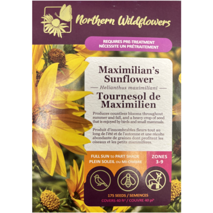 Northern Wildflowers Sunflower Maximilian's Pkg.