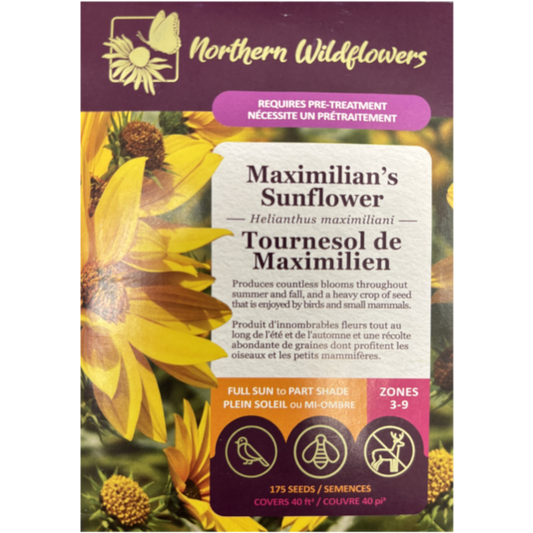 Northern Wildflowers Sunflower Maximilian's Pkg.