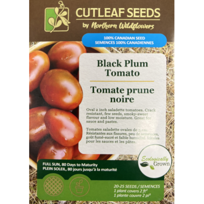 Northern Wildflowers Tomato Black Plum Pkg.