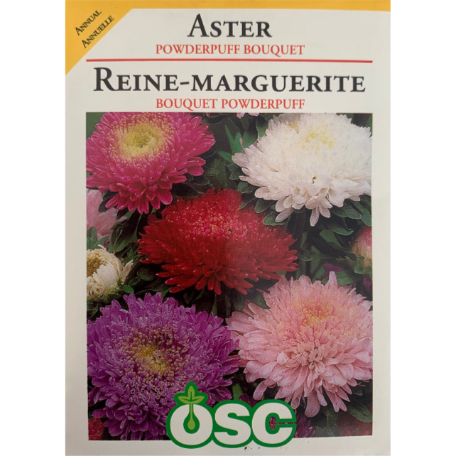 OSC Seeds Aster Powderpuff Bouquet Pkg.