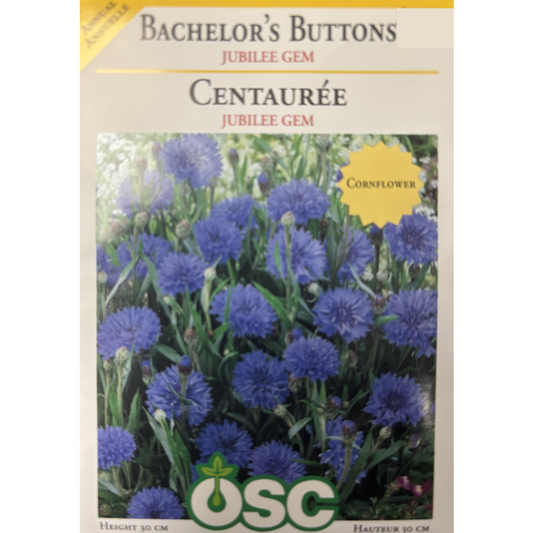 OSC Seeds Bachelor Buttons Jubilee Gem Pkg.