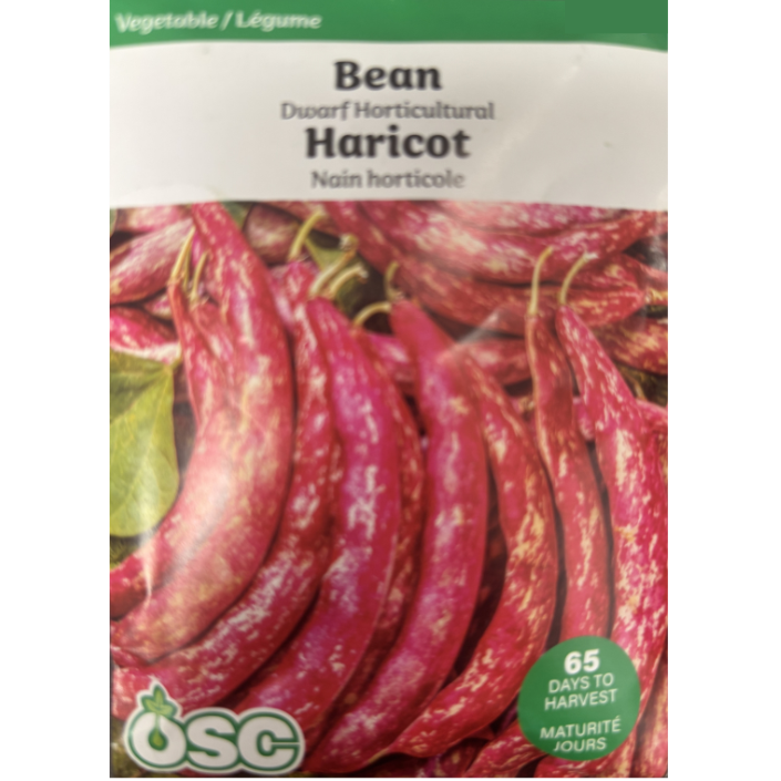 OSC Seeds Beans Dwarf Horticultural Pkg.