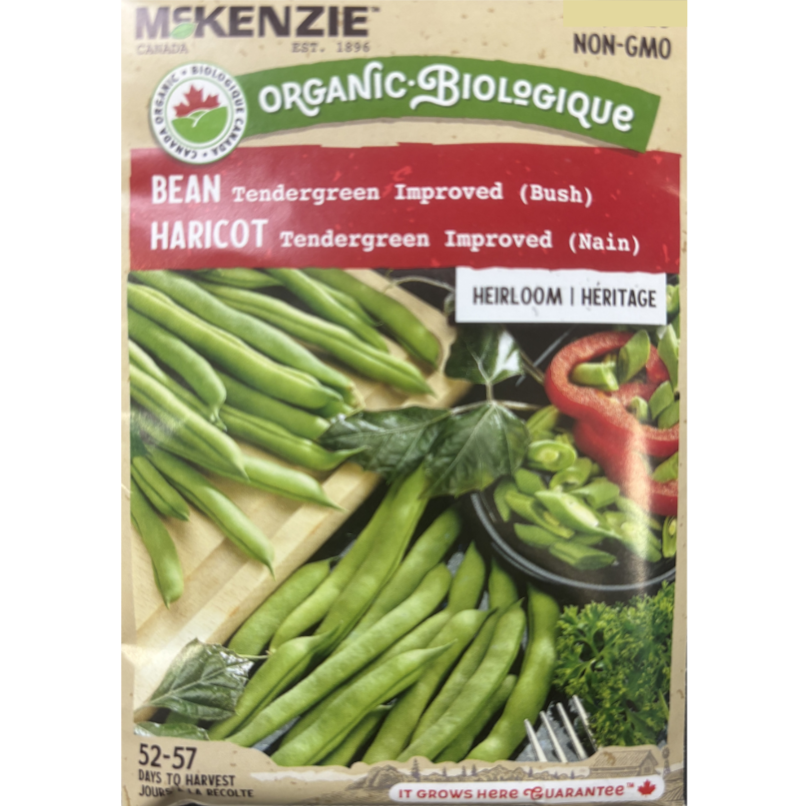 McKenzie Organic Seeds Bean Tendergreen Improved Bush Pkg