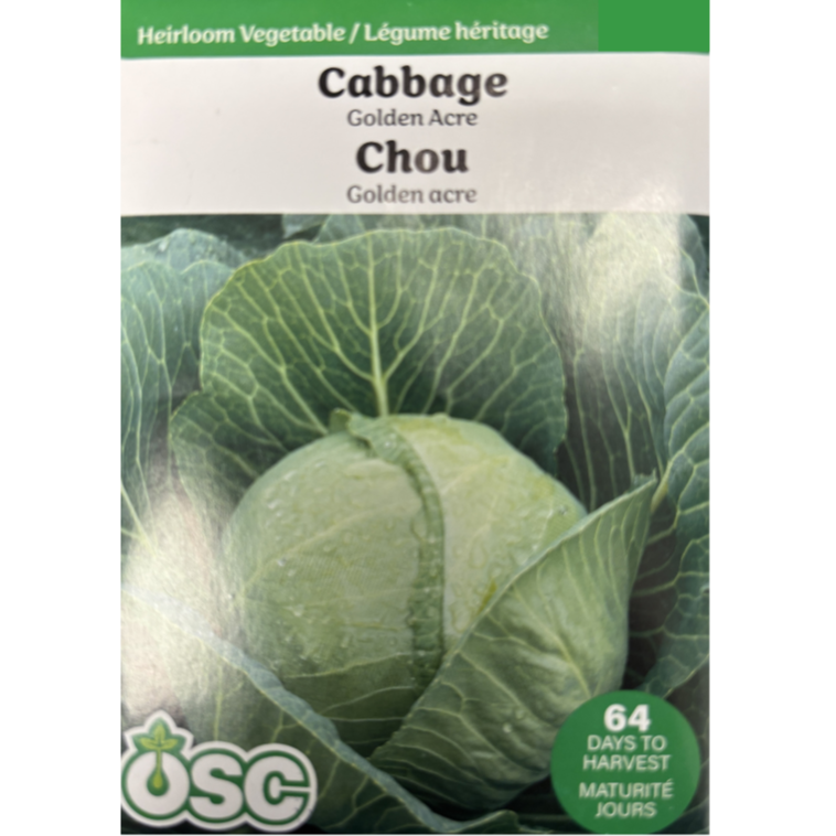 OSC Seeds Cabbage Golden Acre Pkg.