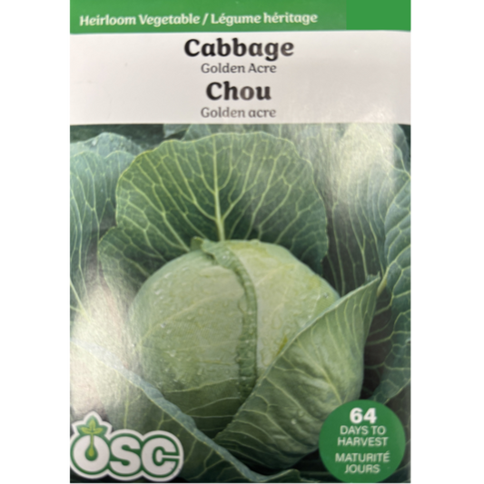 OSC Seeds Cabbage Golden Acre Pkg.