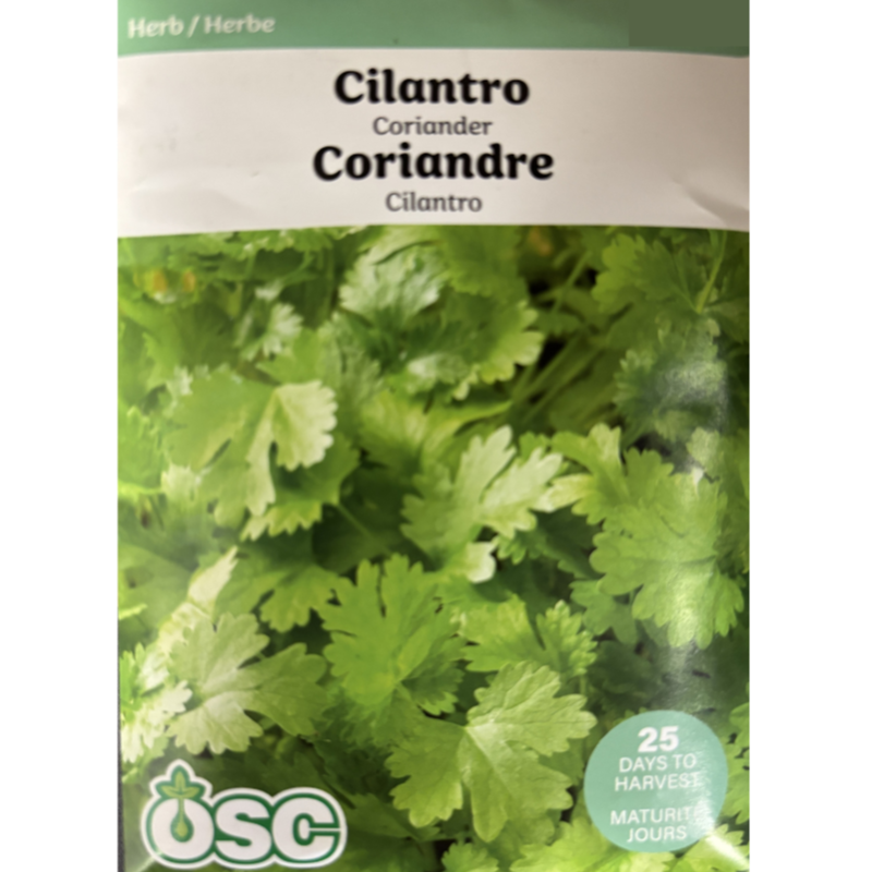 OSC Herb Seeds Cilantro Coriander Pkg.