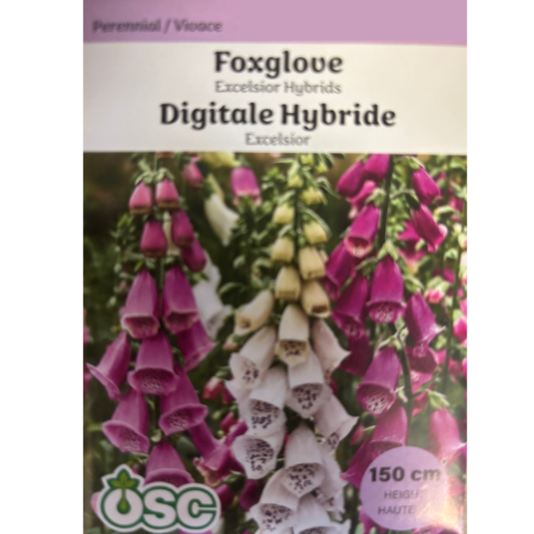 OSC Seeds Foxglove Excelsior Hybrids Pkg.