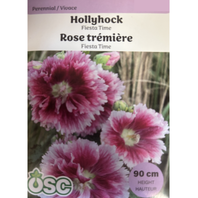 OSC Seeds Hollyhock Fiesta Time Pkg.