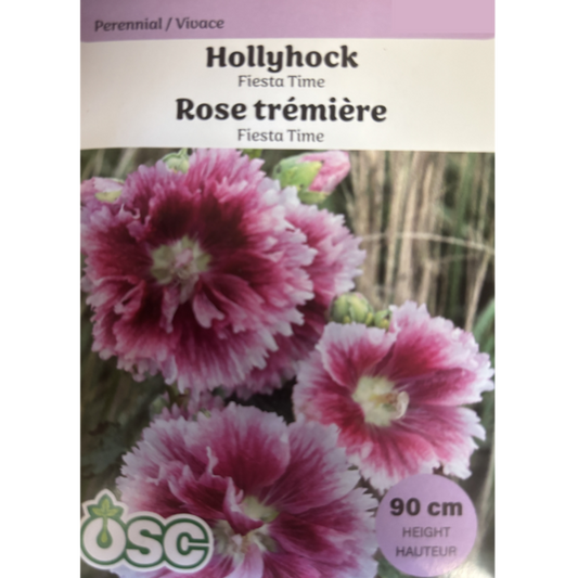 OSC Seeds Hollyhock Fiesta Time Pkg.