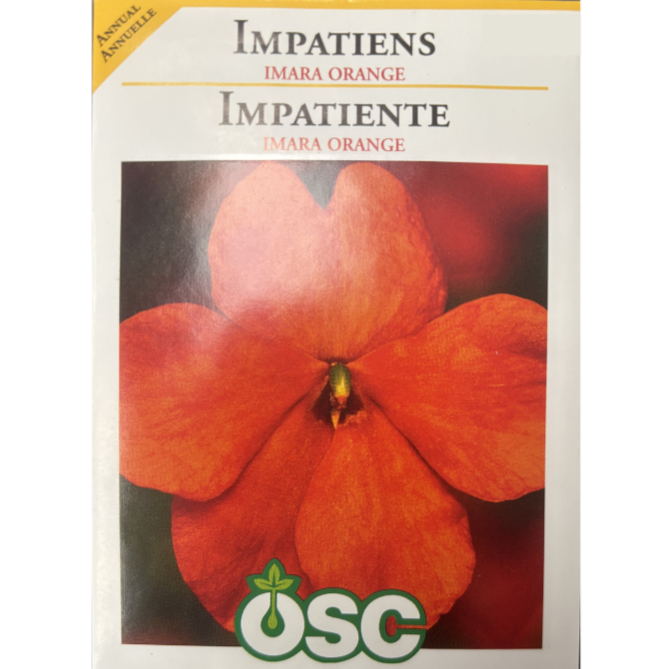 OSC Seeds Impatiens Imara Orange Pkg. Pkg.