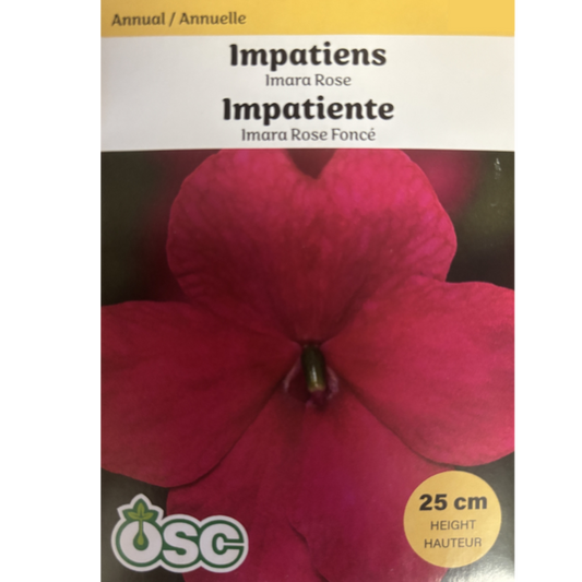 OSC Seeds Impatiens Imara Rose Pkg.