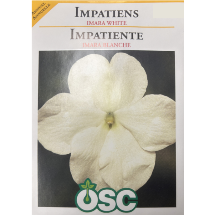 OSC Seeds Impatiens Imara White Pkg.