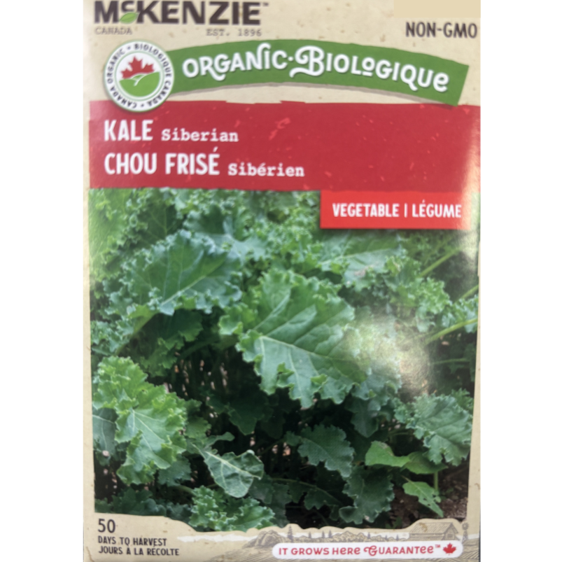 McKenzie Organic Seeds Kale Siberian Pkg