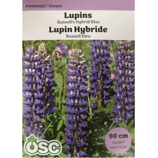 OSC Seeds Lupins Russell's Hybrid Blue Pkg.