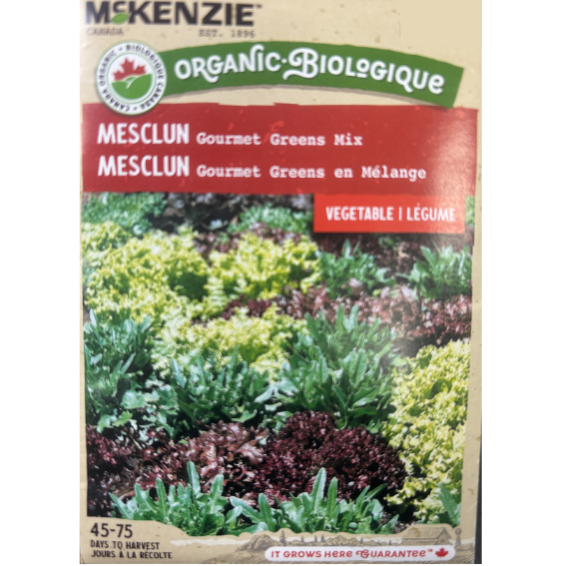 McKenzie Organic Seeds Mesclun Gourmet Greens Mixture Pkg