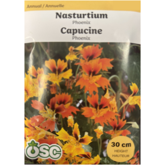 OSC Seeds Nasturtium Phoenix Pkg.