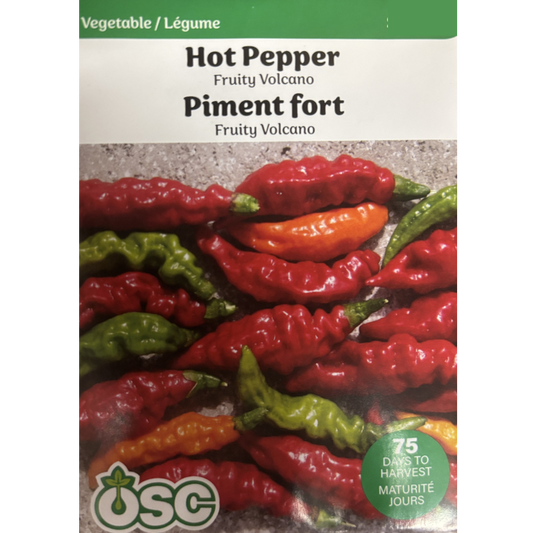 OSC Seeds Pepper Fruity Volcano Hot Pkg.