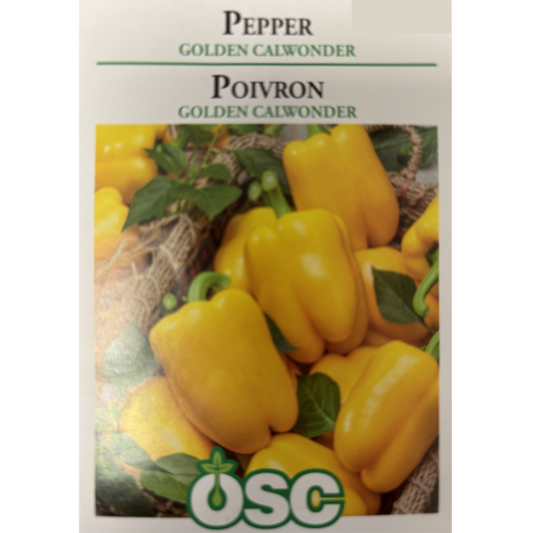 OSC Seeds Pepper Calwonder Golden Pkg.