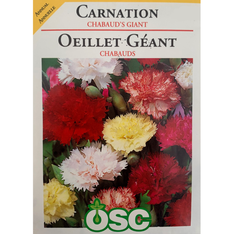 OSC Seeds Carnation Chabaud's Giant Pkg.