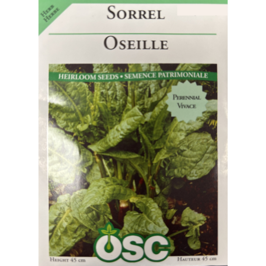 OSC Herb Seeds Sorrel Pkg.