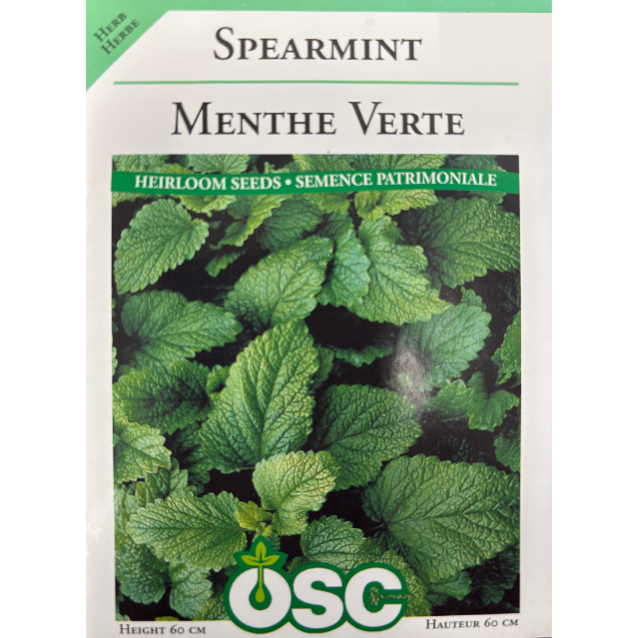 OSC Herb Seeds Spearmint Pkg.