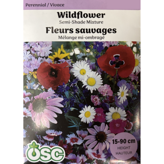 OSC Seeds Mix Wildflowers Semi-Shade Pkg.